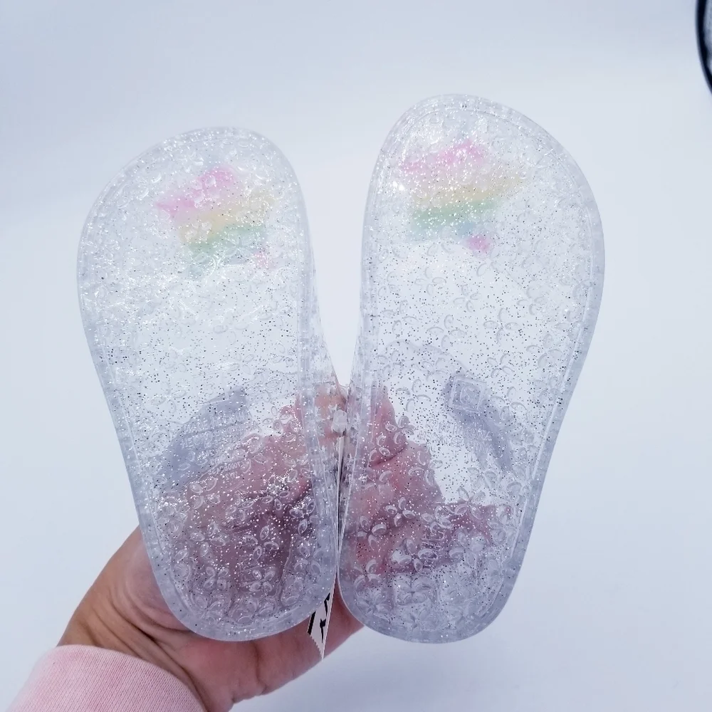Old Navy Glitter-Jelly Mary Jane Flats for Toddler Girls NWT